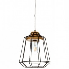 Φωτιστικό Κρεμαστό Μονόφωτο Φ25cm E27 230V Μαύρο 4388